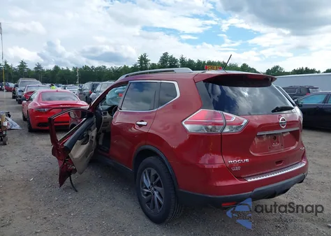 2016 Nissan Rogue Sl из США, поврежденный, VIN 5N1AT2MV7GC781133
